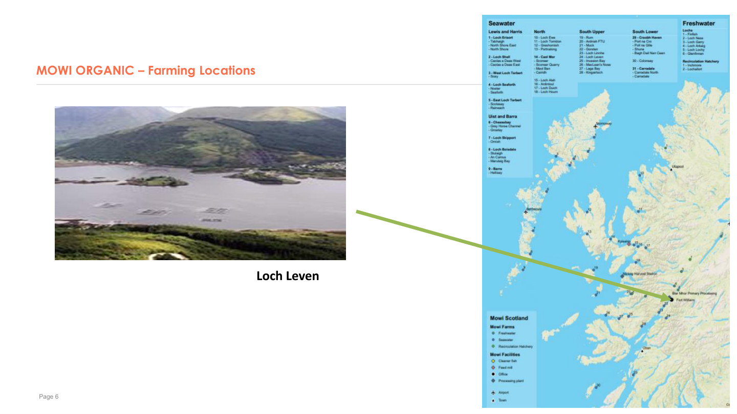 MOWI Organic Farming Locations